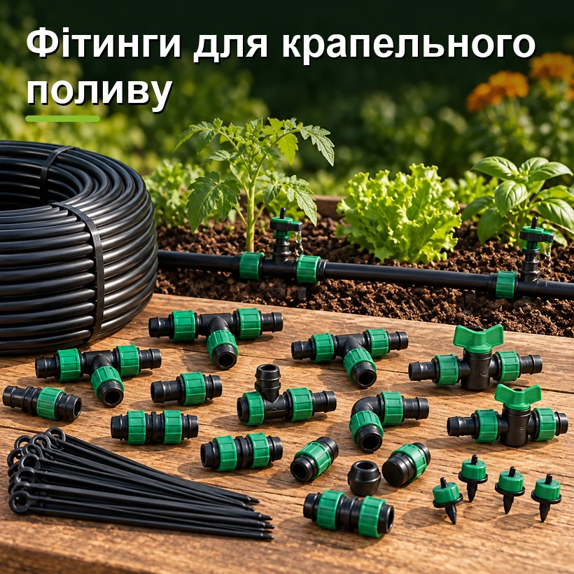 Фітинги для крапельного поливу
