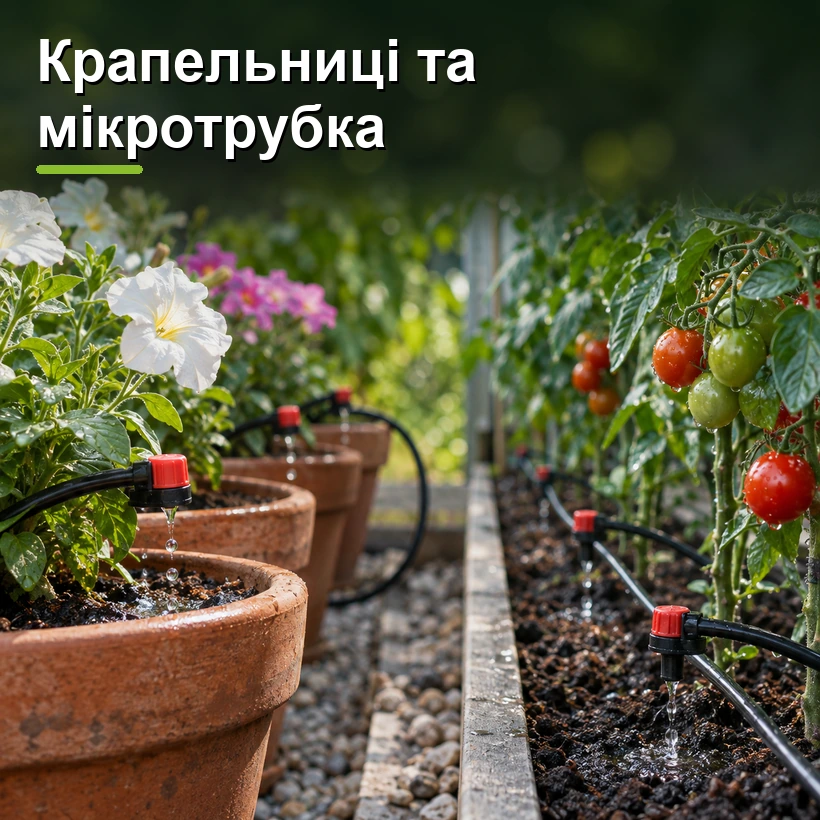 Крапельниці та мікротрубка