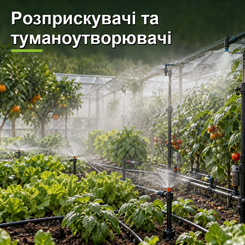 Розприскувачі та туманоутворювачі