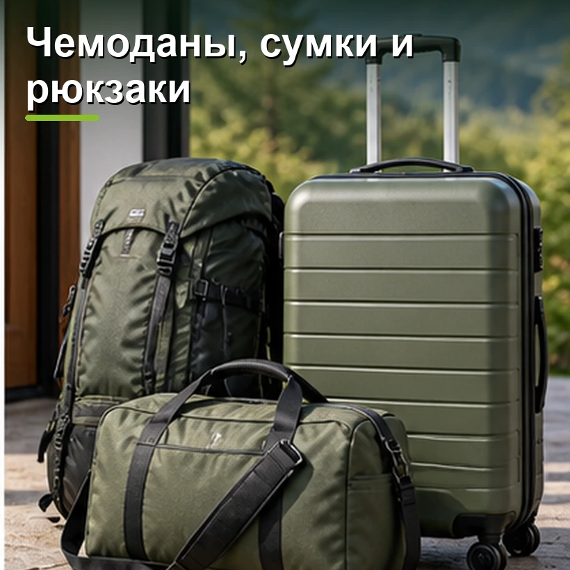 Чемоданы, сумки и рюкзаки