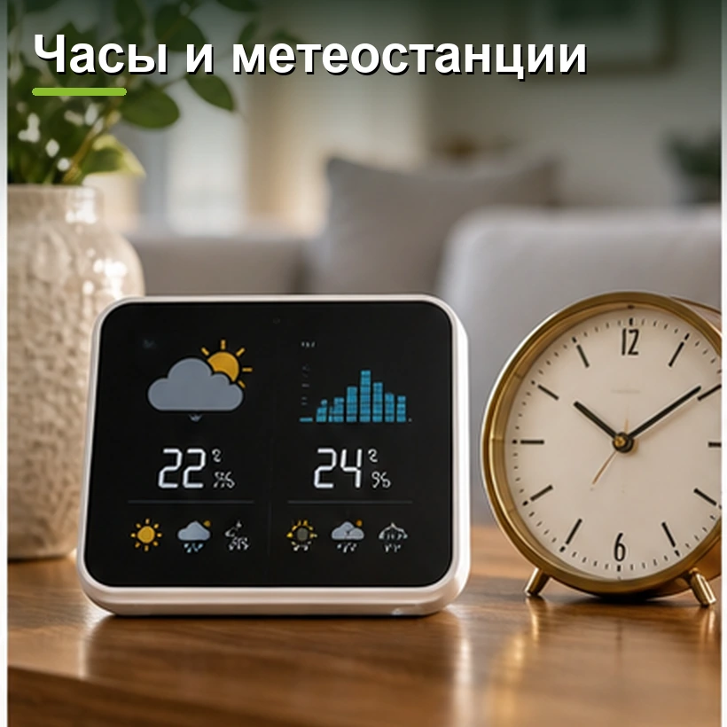 Часы и метеостанции