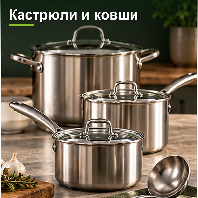 Кастрюли и ковши