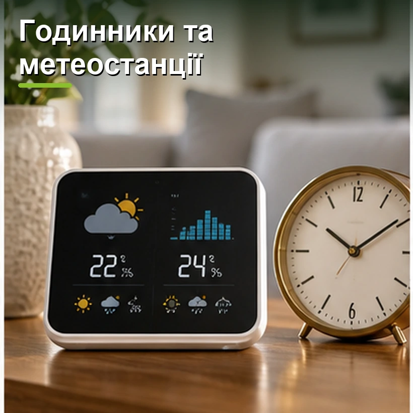Годинники та метеостанції
