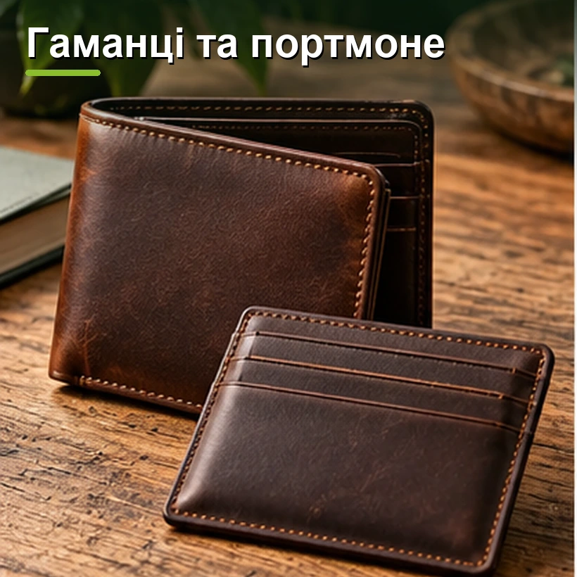 Гаманці та портмоне