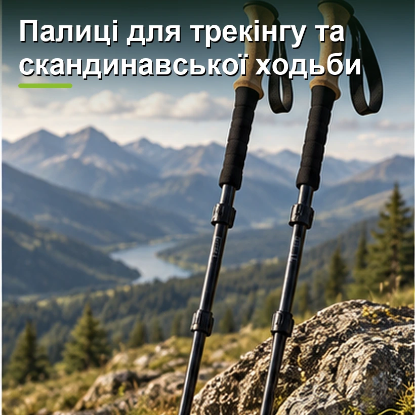 Палиці для трекінгу та скандинавської ходьби