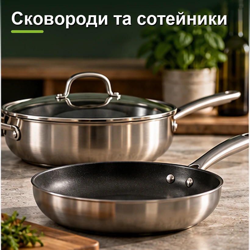 Сковороди та сотейники