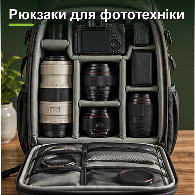 Рюкзаки для фототехніки