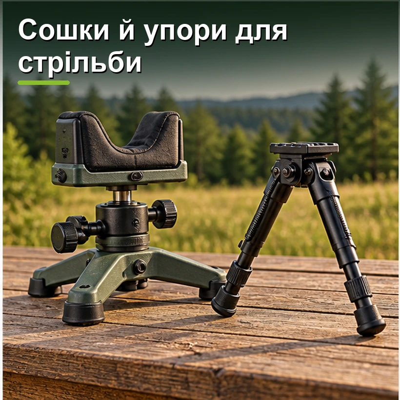 Сошки й упори для стрільби
