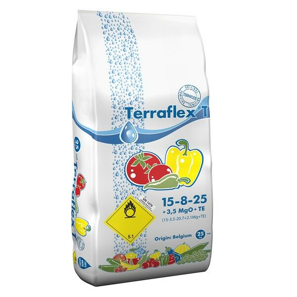 T 15-8-25+3,5MgO+TE — комплексне мінеральне добриво, TERRAFLEX