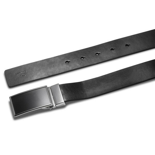 Ремень мужской кожаный Semi Line Black/Blue (P8234-0 XL)