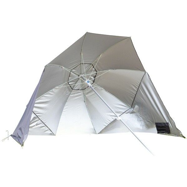 Зонт-палатка пляжный Bo-Camp Parasol With Sidewalls Grey/Silver (7267286)