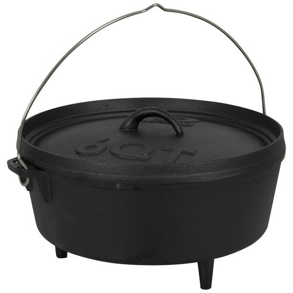Казан с крышкой Bo-Camp Dutch Oven Cast Iron 31 cm / 5 L Black (2122410)