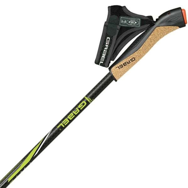 Палки для скандинавской ходьбы Gabel FX-75 Snake Carbon 110 Dual Spike (7009351011100)
