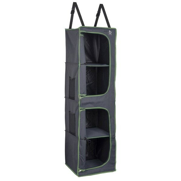 Шкаф-органайзер подвесной складной Bo-Camp 4 Compartments 2 Doors Anthracite (1709380)