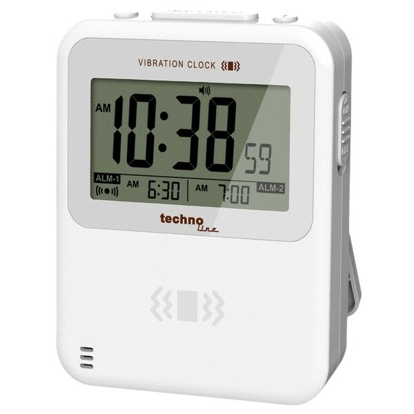Годинник настільний Technoline Vibro WT350 White (WT350)