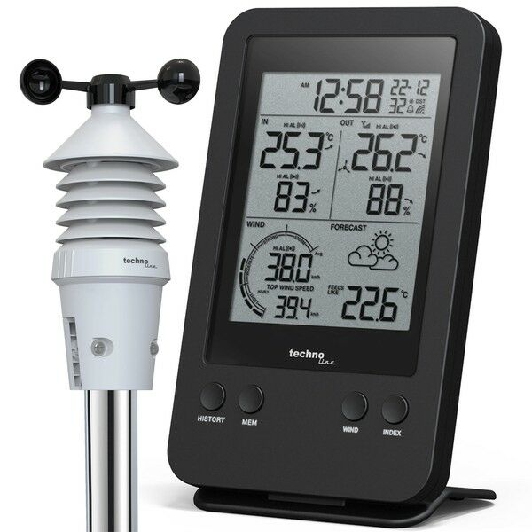 Метеостанция Technoline WS9008 Black (WS9008)