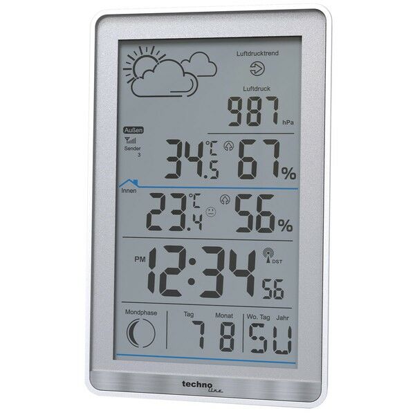 Метеостанция Technoline WS9218 Silver (WS9218)
