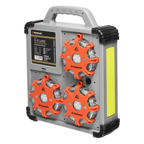 Комплект фонарей профессиональных Mactronic X-Flare (30 Lm) Red/Blue/Amber Recharg 12/220V (PSD0112)