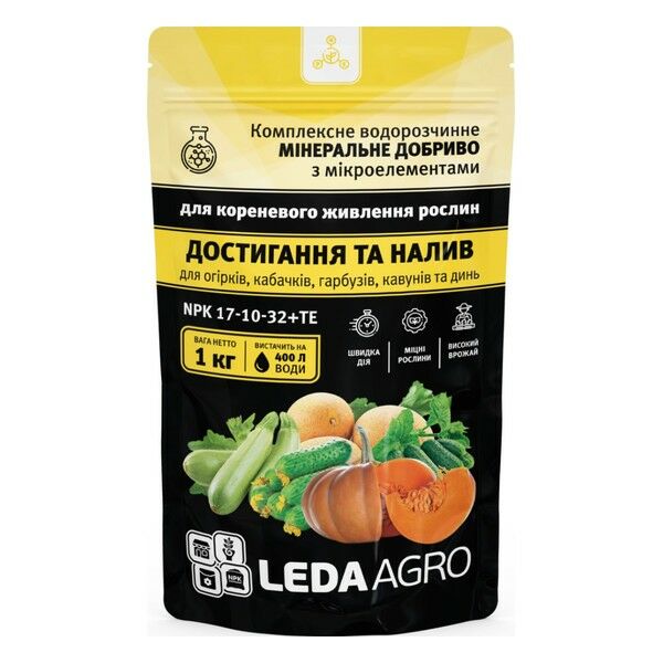ЛАН СОЗРЕВАНИЕ И НАЛИВ NPK 17-10-32+TE — комплексное минеральное удобрение, LEDA