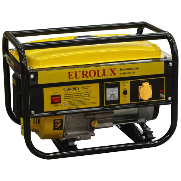 Генератор бензиновий G3600A - 2,5/2,8 кВт, EUROLUX