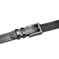 Ремінь чоловічий шкіряний Semi Line Black (P8236-0 M)