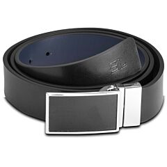 Ремень мужской кожаный Semi Line Black/Blue (P8234-0 L)