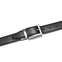 Ремінь чоловічий шкіряний Semi Line Black/Brown (P8232-0 M)