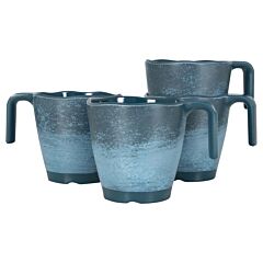 Набор чашек Gimex Mug Stone 4 Pieces 4 Person Dark Blue (6917120)