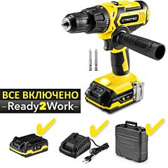 Дрель-шуруповёрт аккумуляторная ударная Trotec PHDS 11-20V + кейс (4410000502)