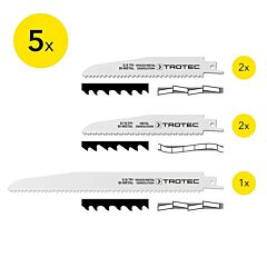 Набор пильных полотен для сабельной пилы Trotec 5 pieces Wood/Metal Set (6215001201)