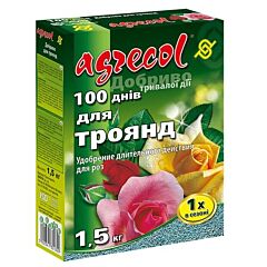 Добриво для троянд 100 днів 13-12-16 — гранульоване добриво тривалої дії, Agrecol