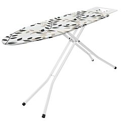 Доска гладильная Casa Si Superstandard Basic 120x38 White/Black Leaves (CS95150E166)